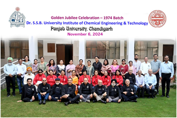 डॉ. एसएस भटनागर यूनिवर्सिटी इंस्टीट्यूट ऑफ केमिकल इंजीनियरिंग एंड टेक्नोलॉजी में स्वर्ण जयंती समारोह: उत्कृष्टता के 50 वर्ष पूरे होने पर पूर्व छात्र फिर से मिले